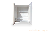 Мебель для кухни "Викинг GL" шкаф настенный сушка (600мм) с 2-мя дверями (двери стекло) №22, фото 2