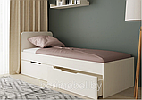 Кровать односпальная СН-120.02-900 белый Артём-Мебель, фото 3