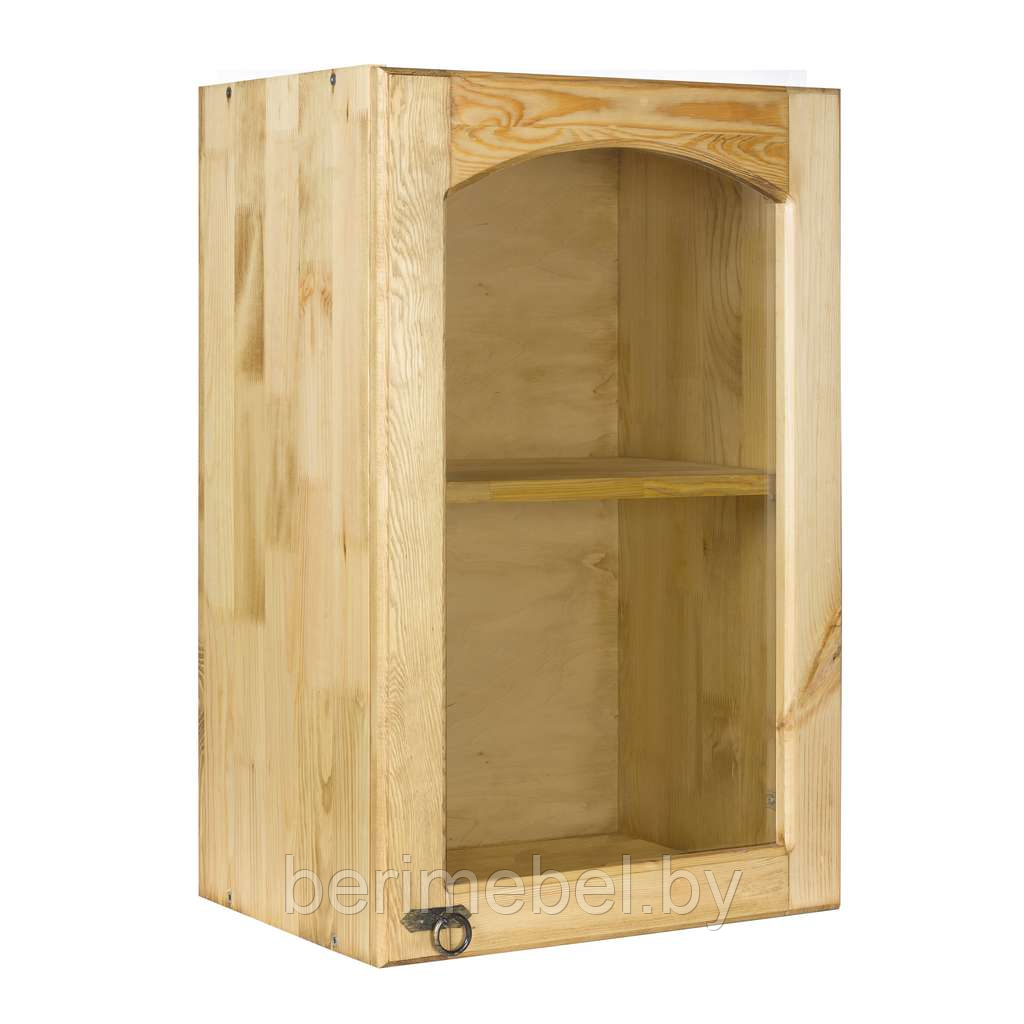 Мебель для кухни "Викинг GL" шкаф настенный с 1-ой дверью с полкой (дверь стекло) (600мм) №30
