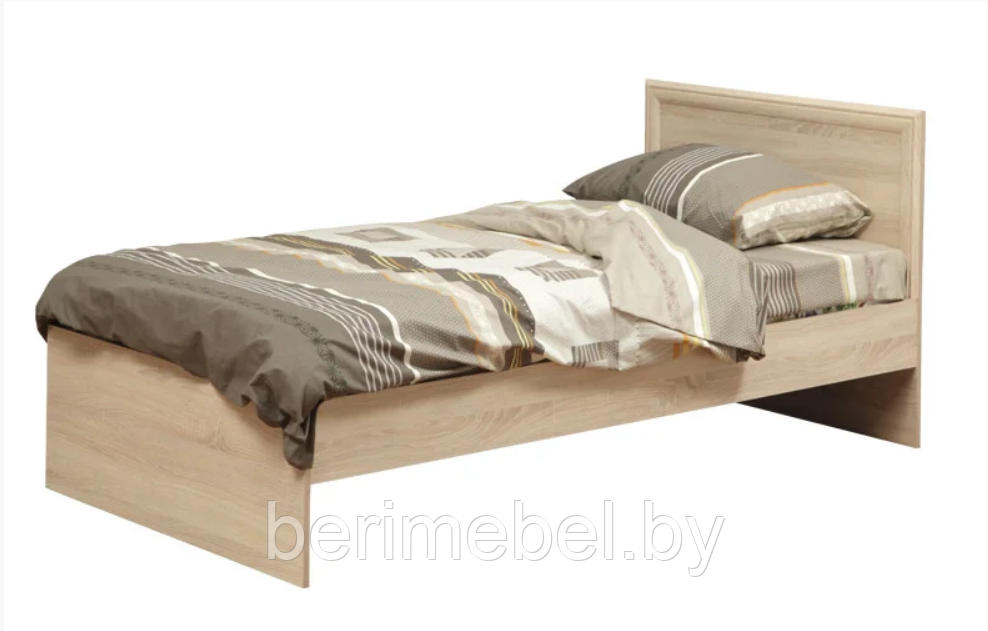 Кровать "Фриз" 90 см 21.55 (венге/дуб линдберг) Олмеко - фото 2 - id-p117061916