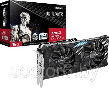 Видеокарта ASRock Radeon RX 7600 XT Challenger 16GB OC RX7600XT CL 16GO, фото 2