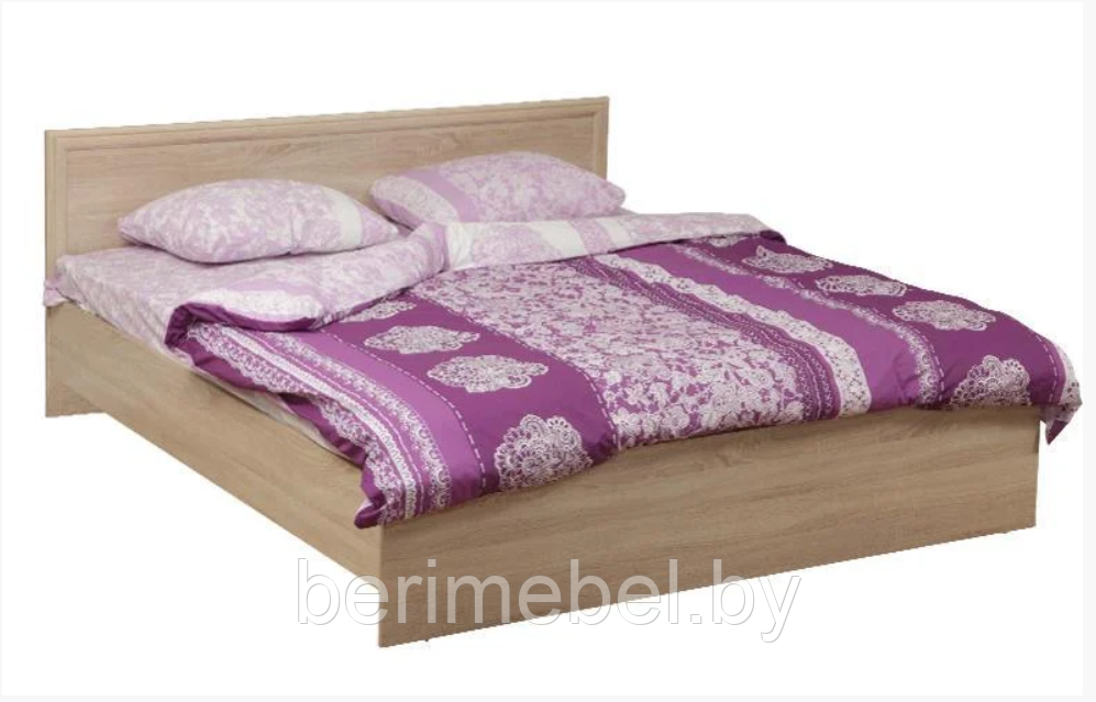 Кровать "Фриз" 120 см 21.52-02 (венге/дуб линдберг) Олмеко - фото 4 - id-p117061971