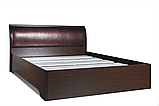 Кровать "Мона" двуспальная с настилом 1.6м (венге) Олмеко, фото 2