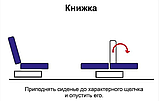 Диван Феникс (рогожка коричневая/кожзам бежевый) Олмеко, фото 3