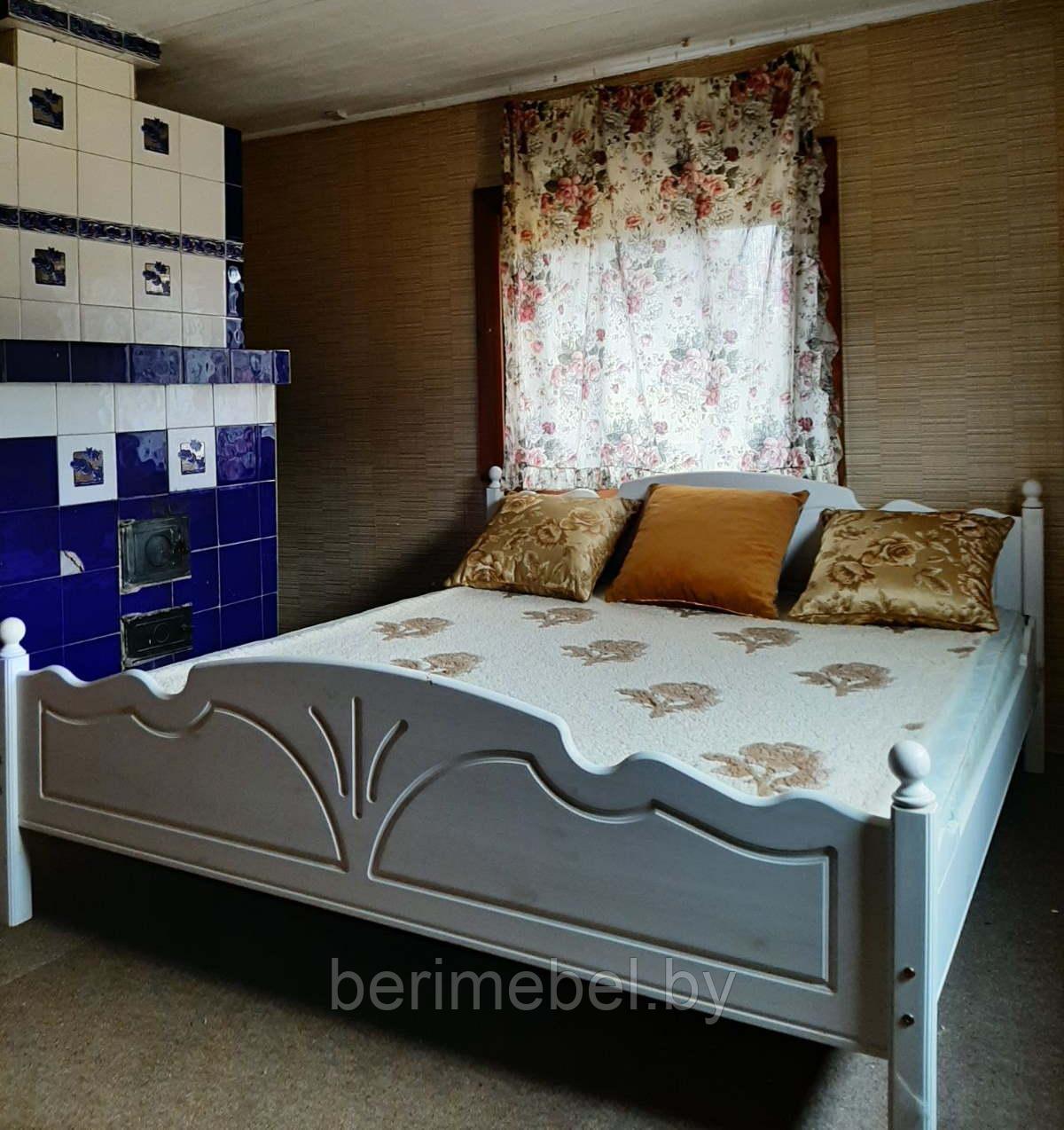 Кровать двухспальная «Ида» с ламелями (180х200)