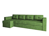 Угловой диван Константин макси зеленый вельвет