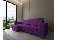 Угловой диван Питсбург люкс фиолетовый вельвет