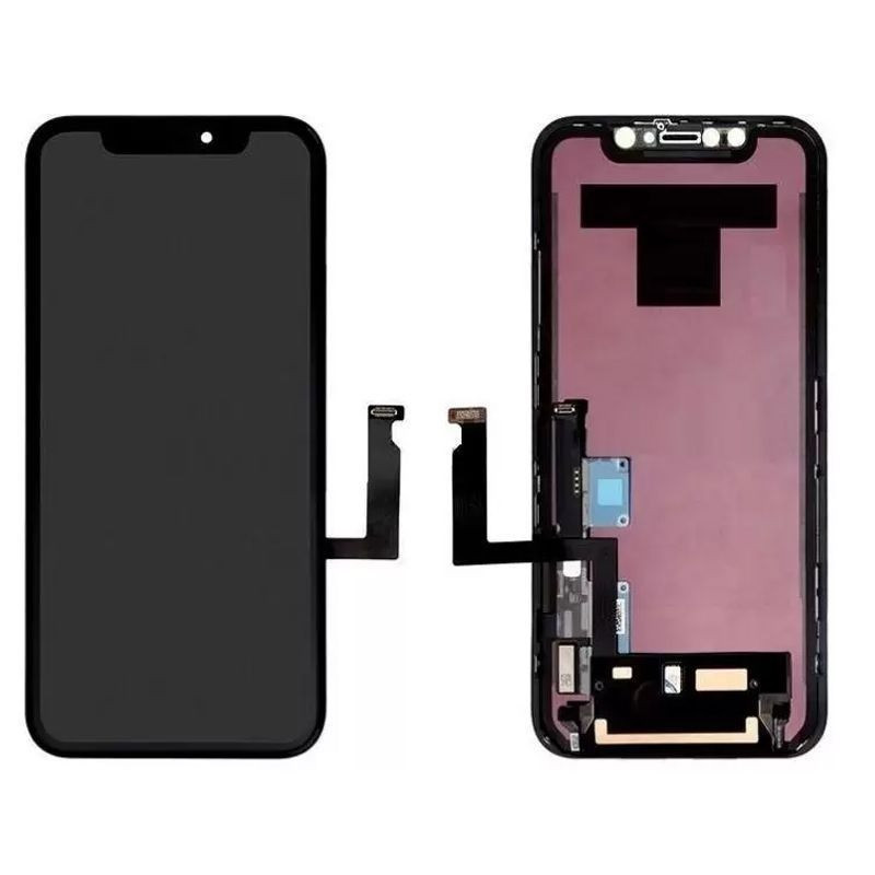 Дисплей для iPhone XR + тачскрин черный с рамкой (In-Cell GX) - фото 1 - id-p225568208