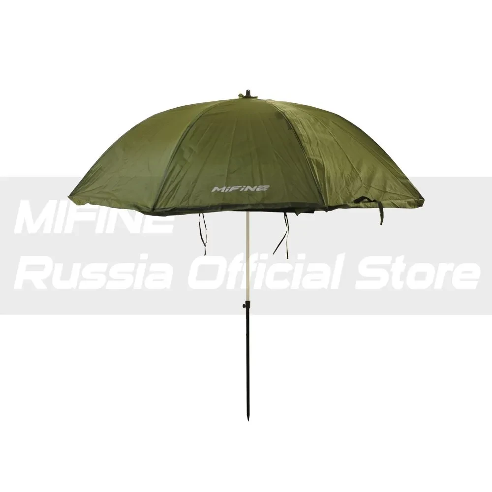 Зонт шатер рыболовный с тентом Mifine 55081 шторка закрывается полностью, диаметр 220 см - фото 4 - id-p225569535