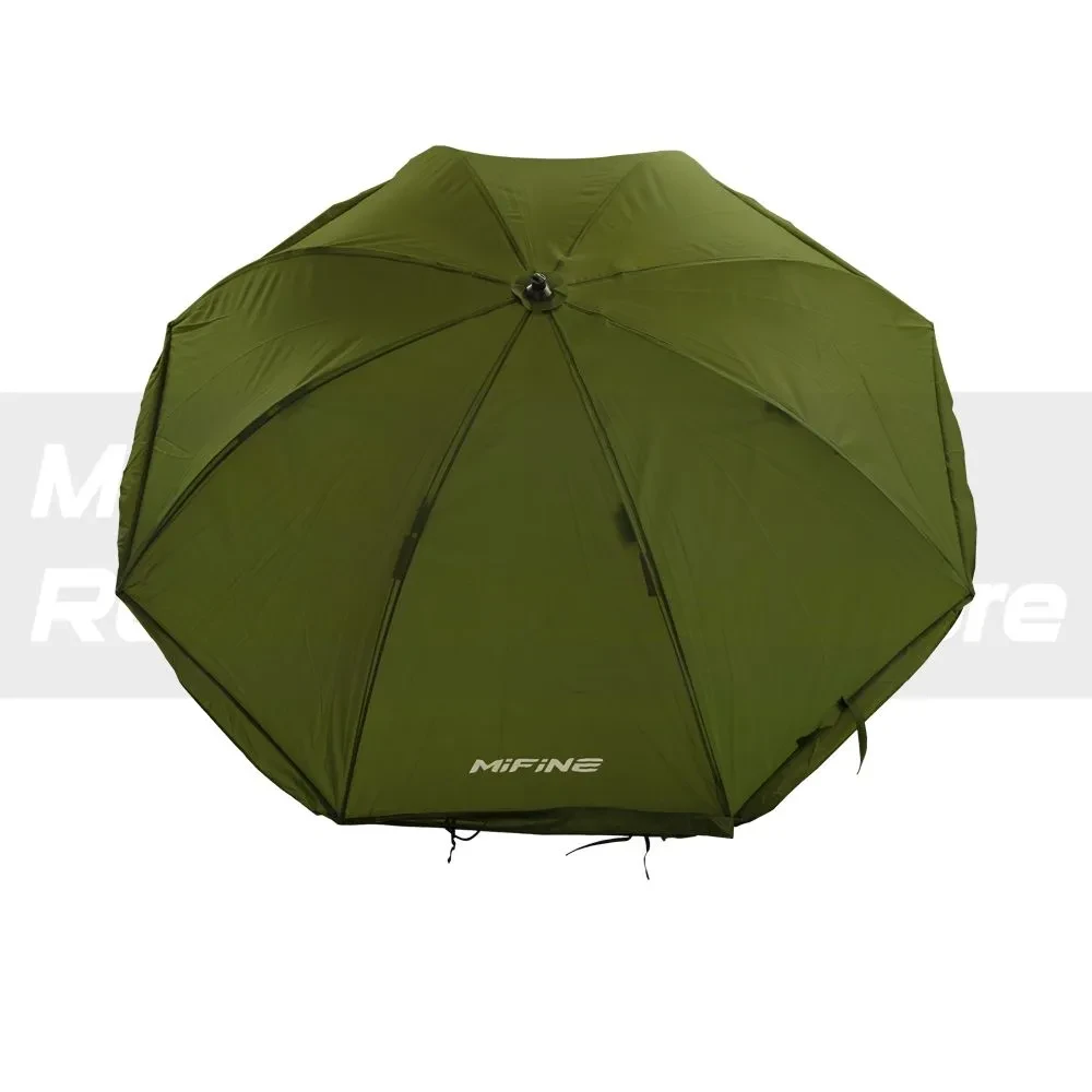 Зонт шатер рыболовный с тентом Mifine 55081 шторка закрывается полностью, диаметр 220 см - фото 5 - id-p225569535