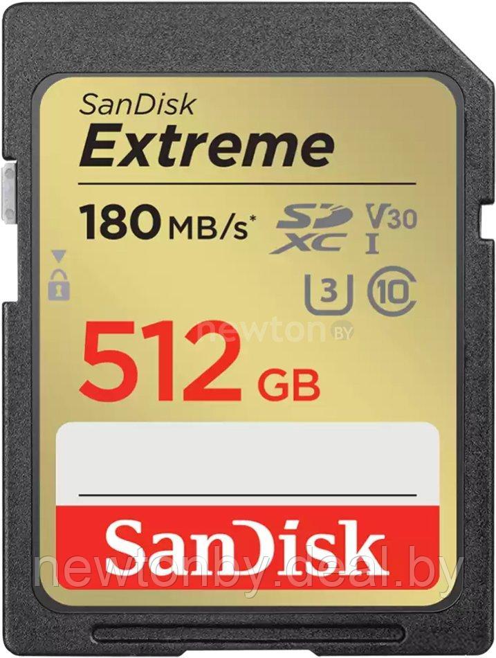 Карта памяти SanDisk Extreme SDXC SDSDXVV-512G-GNCIN 512GB - фото 1 - id-p225573868