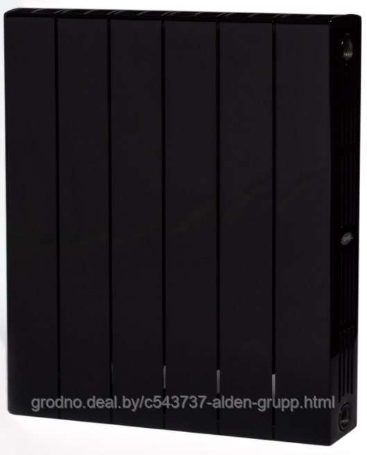 Радиатор отопления Rifar SUPReMO 500 (6 секций) Антрацит (RAL 9005 чёрный) - фото 1 - id-p225575145