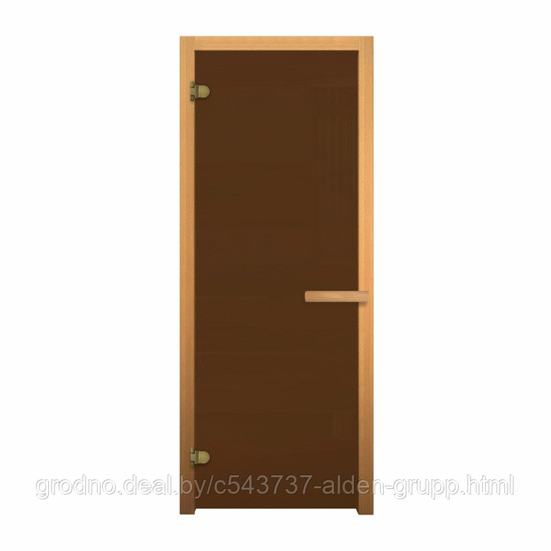 Дверь для бани стеклянная Везувий 1900х700 (Бронза Матовая, 6мм, 2 петли) (ХВОЯ) - фото 1 - id-p225577936