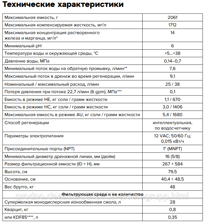 Станция водоподготовки и обезжелезивания Аквафор A1000 P1 - фото 5 - id-p225576234