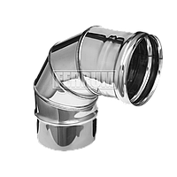 Колено 90° Ferrum Austenite (0,8мм AISI 304)