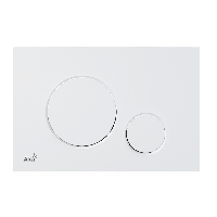 Кнопка управления для скрытых систем инсталляции, белый-мат Alcaplast M676 THIN