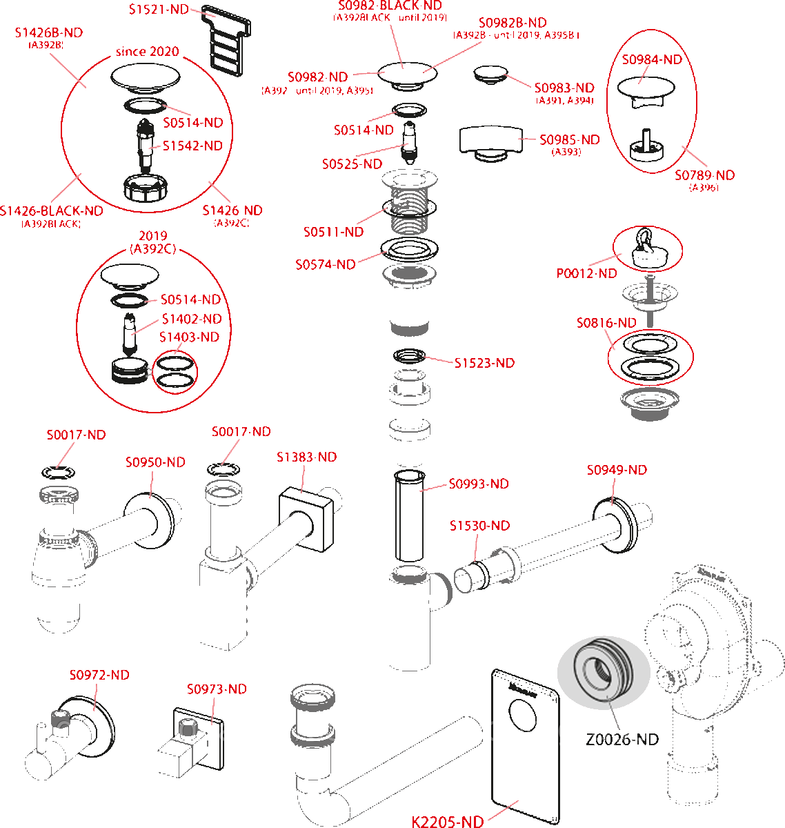 Сифон для умывальника DN32 DESIGN цельнометаллический, круглый AlcaPlast A400 - фото 3 - id-p225577235