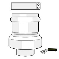 Адаптер Ø60/100 - Ø80 для раздельной системы Ariston PP 3318369