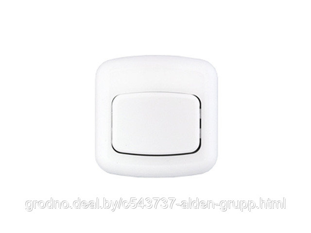 Выключатель 1 клав. для быт. электр. звонков (открытый, 1А) белый, Bylectrica (А11-894) - фото 1 - id-p225580706