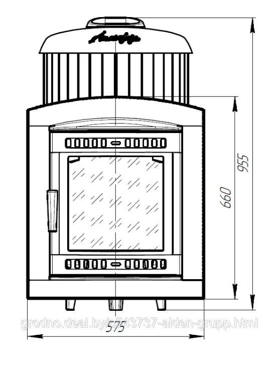 Печь банная ProMetall Атмосфера L ламели "ЖАДЕИТ" наборный - фото 4 - id-p225577723