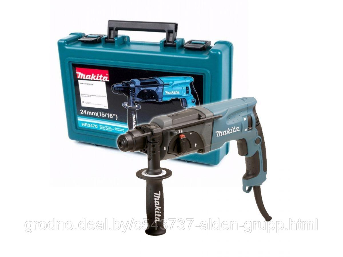 Перфоратор MAKITA HR 2470 в чем. + АКЦИЯ Рулетка 5.м. (780 Вт, 2.7 Дж, 3 реж., патрон SDS-plus, вес 2.4 кг + - фото 2 - id-p225579022