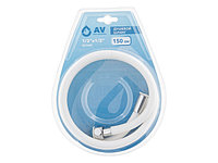 Шланг душевой, PVC, 1/2" г-г 150 см, бел, AV Engineering (Гайка цинк) (AVSSS-045)