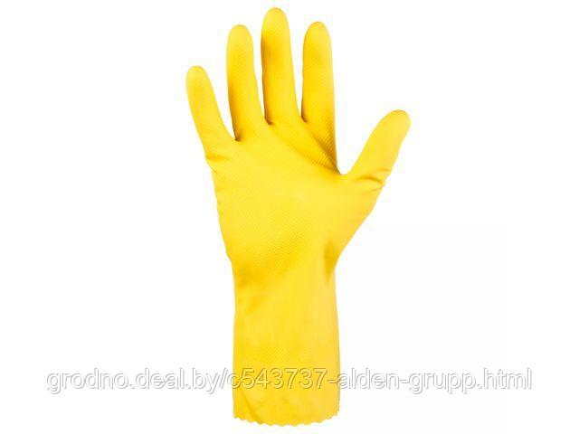Перчатки К50 Щ50 латексн. защитные промышлен., р-р 8/M, желтые, JetaSafety (Защитные промышл. перчатки из - фото 1 - id-p225583103