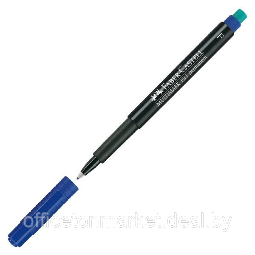 Маркер перманентный "Multimark" с ластиком, синий - фото 1 - id-p219613343