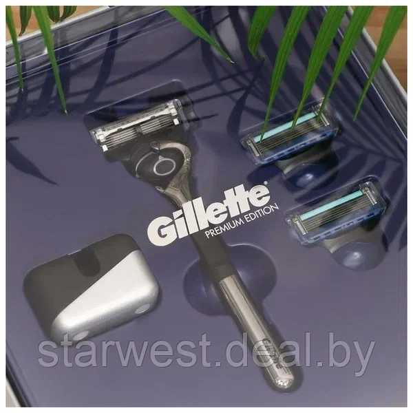 Gillette Подарочный набор мужской: Proglide Станок с 1 сменной кассетой + 2 кассеты + Магнитная подставка - фото 3 - id-p225597853