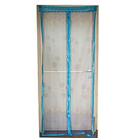 Штора сетка от мух на дверь на частичном магните 90*210 см AM-1258 /60/ 47499