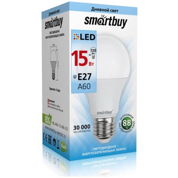 Светодиодная (LED) Лампа Smartbuy-A60-15W/4000/E27 (SBL-A60-15-40K-E27) - фото 2 - id-p225598116