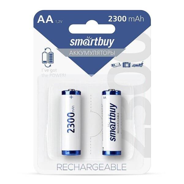 Аккумулятор NiMh Smartbuy AA/2BL 2300 mAh (24/240) (SBBR-2A02BL2300) (цена за 1шт) - фото 1 - id-p225598073