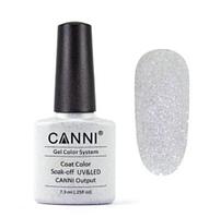 Гель-лак (шеллак) Canni №215 Glitter silver 7.3ml