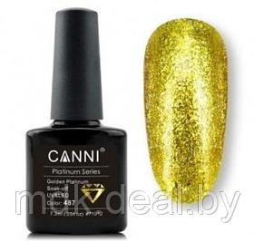 Гель-лак (шеллак) Canni Platinum №487 Golden Platinum 7.3ml (с)