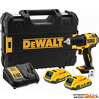 Дрель-шуруповерт DeWalt DCD708D2T-QW (с 2-мя АКБ, кейс)