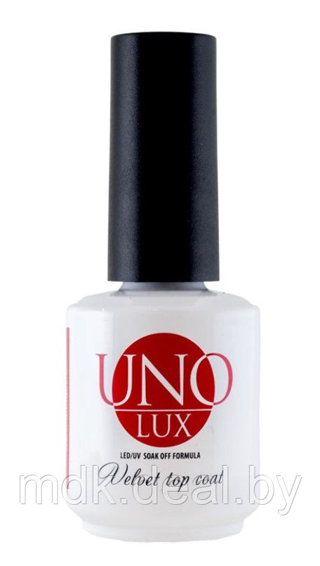 Верхнее покрытие"UNO Lux Velvet Top Coat", 15мл - фото 1 - id-p129793686