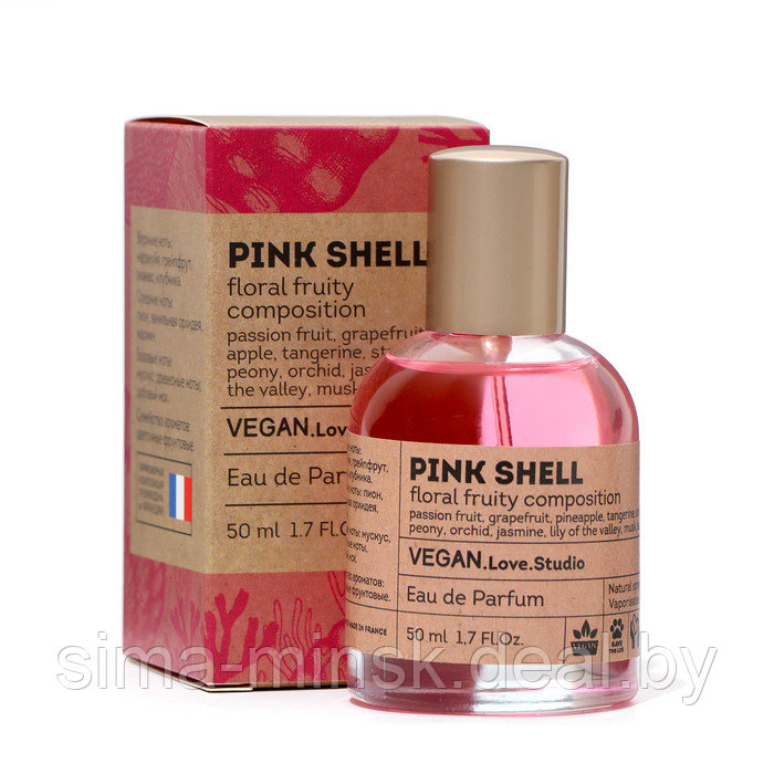 Парфюмерная вода женская Vegan Love Studio Pink Shell, 50 мл (по мотивам Bombshell by victoria´s (V.Secret) - фото 1 - id-p225599504