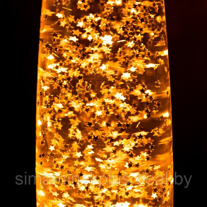 Светильник "Золотая ракета" лава, блёстки, Е14 h=35см RISALUX - фото 4 - id-p225599510