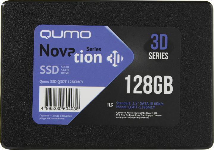 QUMO SSD 128GB Novation TLC Q3DT-128GMCY {SATA3.0} - фото 1 - id-p225599513
