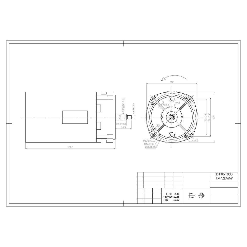 Электродвигатель ZEMM DK 10-1000 - фото 2 - id-p225599898