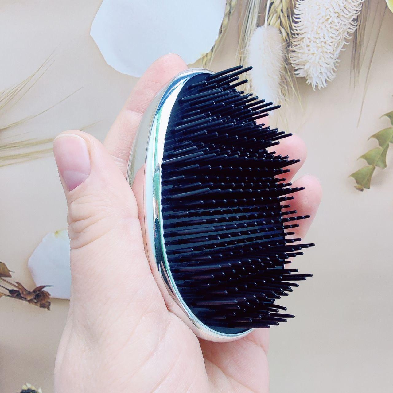 Массажная расческа для волос распутывающая / Компактная расческа для всех типов волос, Золото - фото 6 - id-p225599963