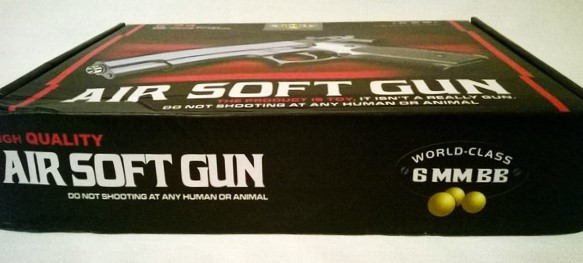 Пистолет игрушечный пневматический металлический Air Soft Gun К-33, Минск - фото 4 - id-p32923825