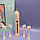 Электрическая ультразвуковая зубная щетка SONIC X7 toothbrush, 4 насадки, 6 режимов Розовая, фото 10
