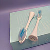 Электрическая ультразвуковая зубная щетка SONIC X7 toothbrush, 4 насадки, 6 режимов Розовая, фото 5