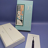Электрическая ультразвуковая зубная щетка SONIC X7 toothbrush, 4 насадки, 6 режимов Белая, фото 4