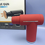 Компактный портативный массажер мышечный (массажный перкуссионный ударный пистолет)  Facial Gun KH-820 (6, фото 7