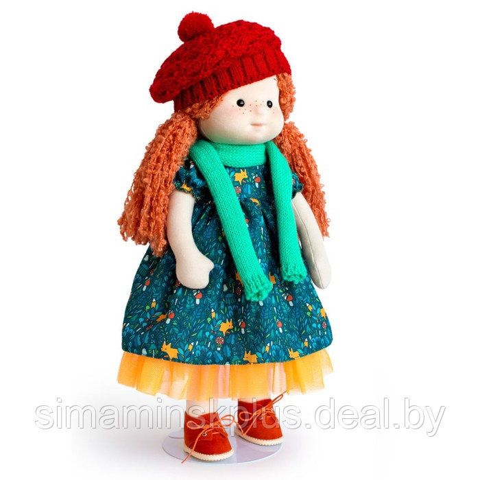 Мягкая кукла «Ива в шапочке и шарфе», 38 см - фото 2 - id-p225600644