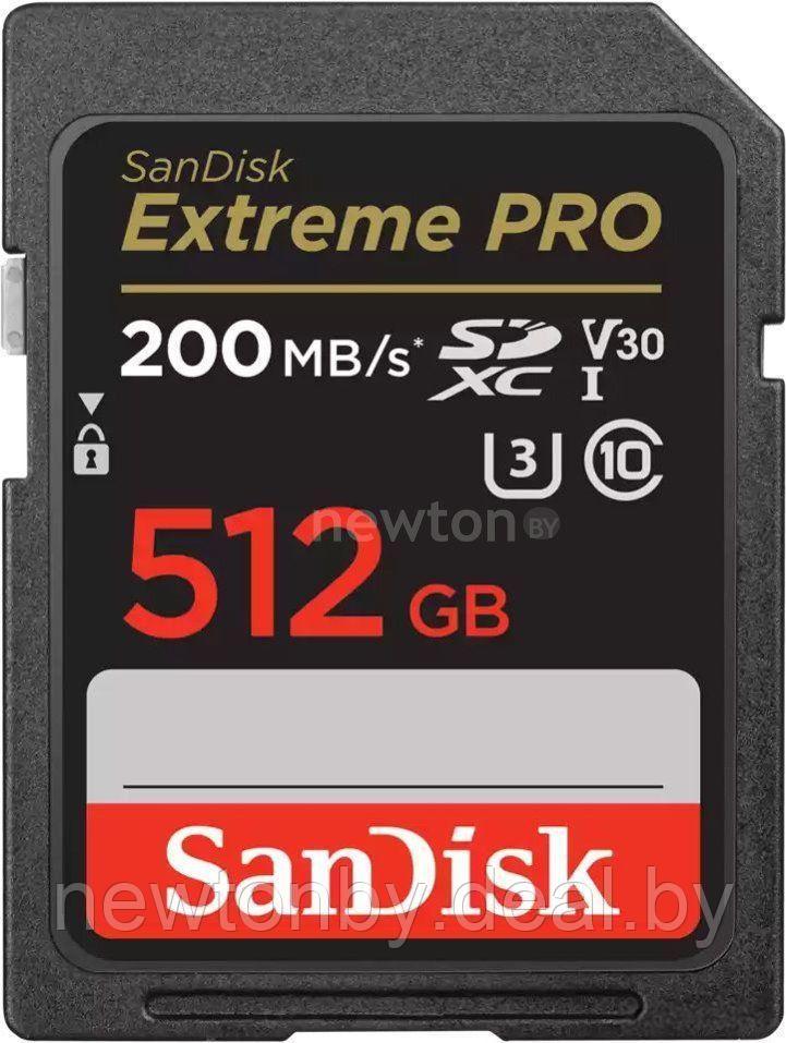 Карта памяти SanDisk Extreme PRO SDXC SDSDXXD-512G-GN4IN 512GB - фото 1 - id-p225601053