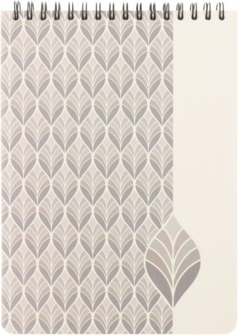 Блокнот на гребне Art Deco (А5) 145*200 мм, 80 л., клетка, белый - фото 3 - id-p225508565