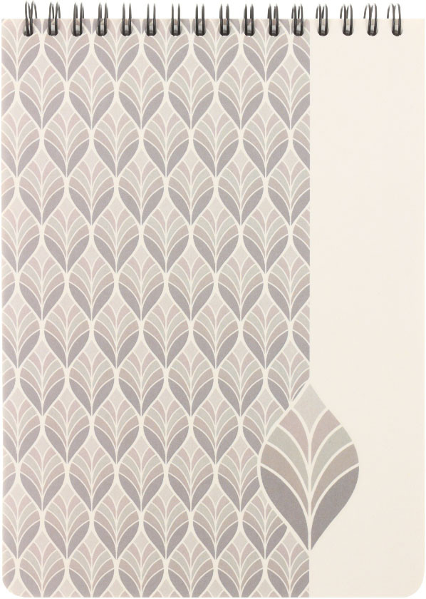 Блокнот на гребне Art Deco (А5) 145*200 мм, 80 л., клетка, белый - фото 4 - id-p225508565